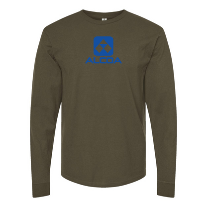 Men's Alcoa Logo Cotton Long Sleeve T-Shirt