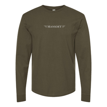 Men's Mansory Logo Cotton Long Sleeve T-Shirt