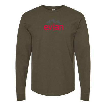 Men's Evian Logo Long Sleeve T-Shirt