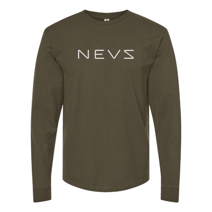 Men's NEVS Logo Long Sleeve T-Shirt