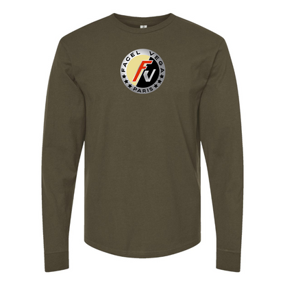Men's Facel Vega Logo Cotton Long Sleeve T-Shirt
