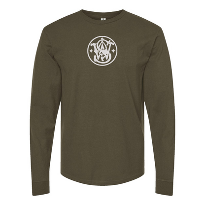 Men's Smith and Wesson Symbol Logo Cotton Long Sleeve T-Shirt