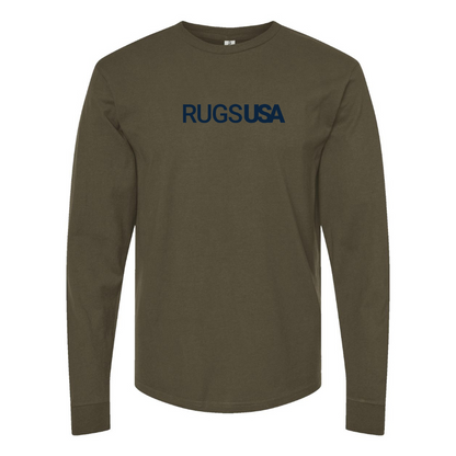 Men's RugsUSA Logo Cotton Long Sleeve T-Shirt