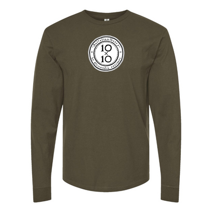 Men's 10x10 An Italian Theory Logo Cotton Long Sleeve T-Shirt