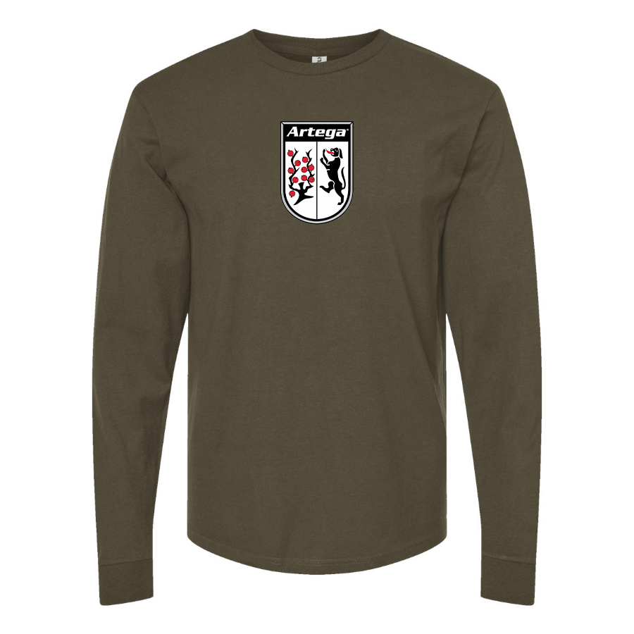 Men's Artega Logo Cotton Long Sleeve T-Shirt