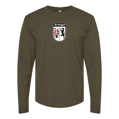 Men's Artega Logo Cotton Long Sleeve T-Shirt