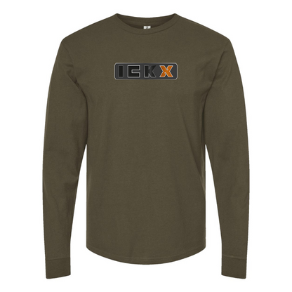 Men's ICKX Logo Cotton Long Sleeve T-Shirt