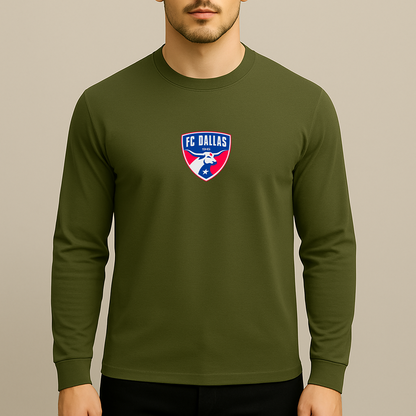Men's FC Dallas Soccer Logo Long Sleeve T-Shirt