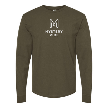 Men's Mystery Vibe Logo Cotton Long Sleeve T-Shirt
