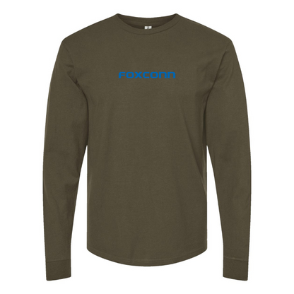 Men's Foxconn Logo Cotton Long Sleeve T-Shirt
