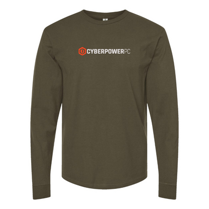 Men's CyberPowerPC Logo Cotton Long Sleeve T-Shirt