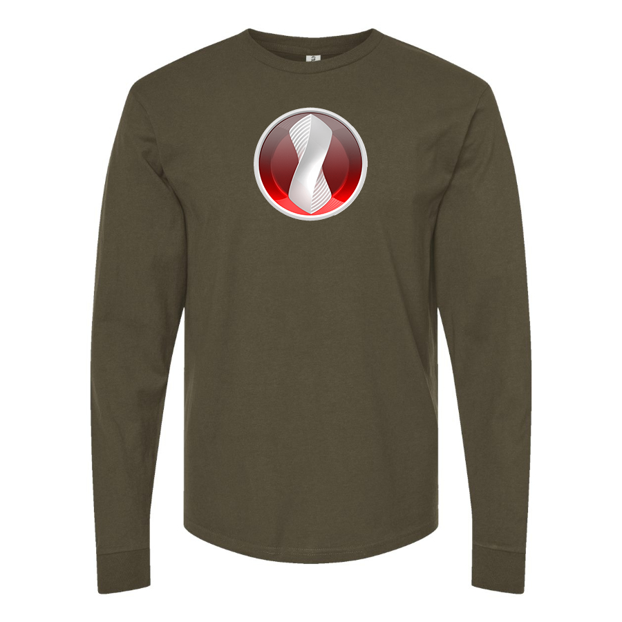 Men's Devon Motorworks Logo Cotton Long Sleeve T-Shirt