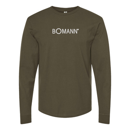 Men's Bomann Logo Cotton Long Sleeve T-Shirt