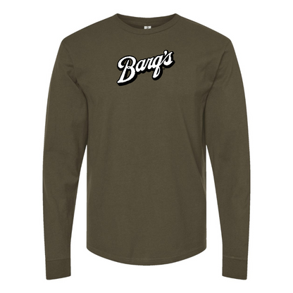 Men's Barqs Logo Cotton Long Sleeve T-Shirt