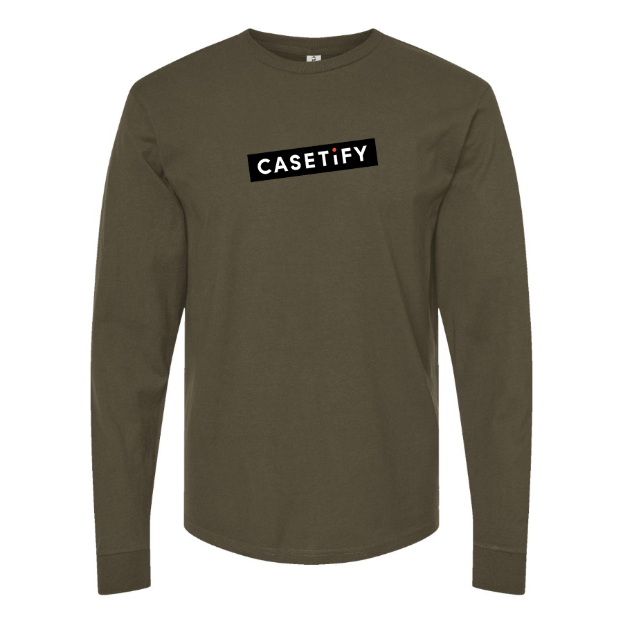 Men's Casetify Logo Cotton Long Sleeve T-Shirt