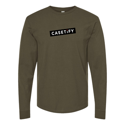 Men's Casetify Logo Cotton Long Sleeve T-Shirt