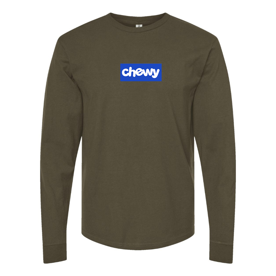 Men's chewy Logo Cotton Long Sleeve T-Shirt