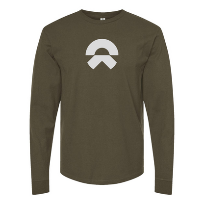 Men's Nio Logo Cotton Long Sleeve T-Shirt
