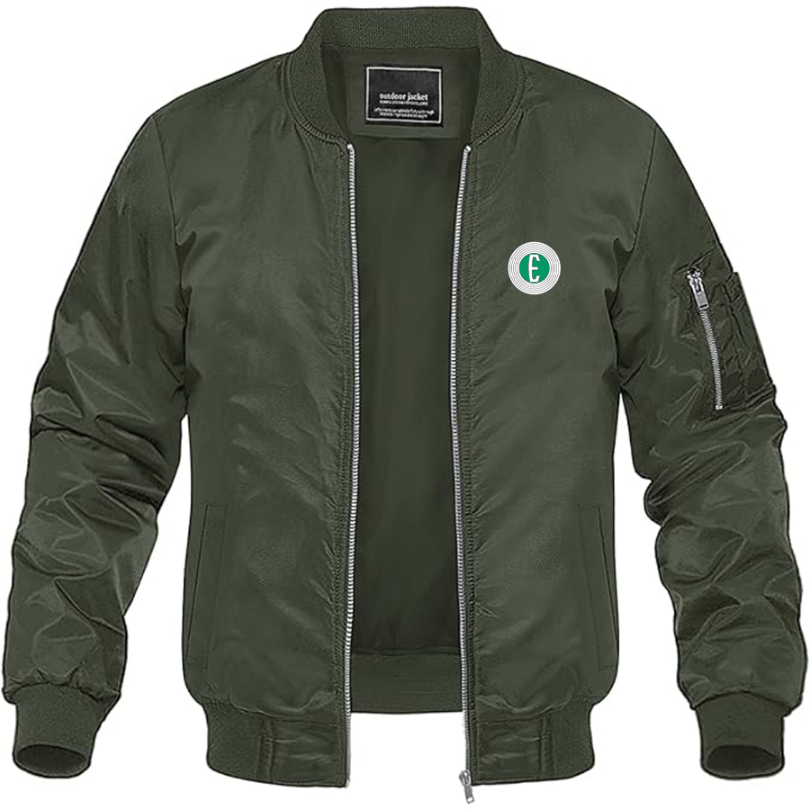Men's Edsel Logo Lightweight Bomber Jacket Windbreaker Softshell Varsity Jacket Coat