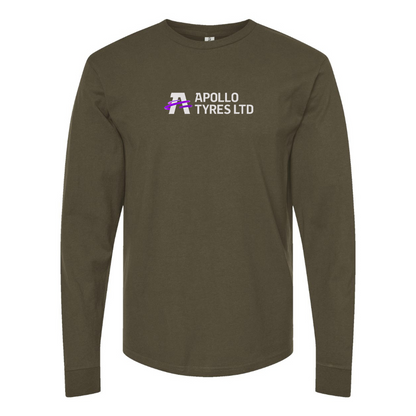 Men's Apollo Tyres Logo Cotton Long Sleeve T-Shirt