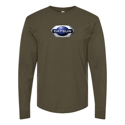 Men's Datsun Logo Cotton Long Sleeve T-Shirt