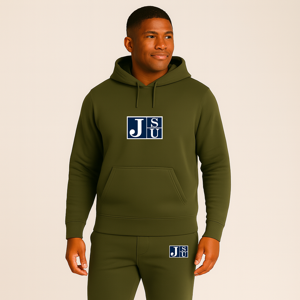 Men's Jackson State Tigers Logo Hoodie Joggers Set