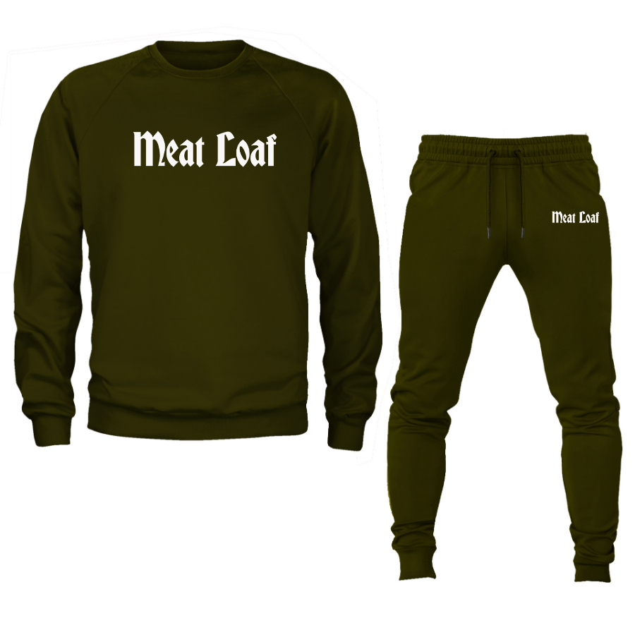 Men's Meat Loaf Crewneck Sweatshirt Joggers Suit