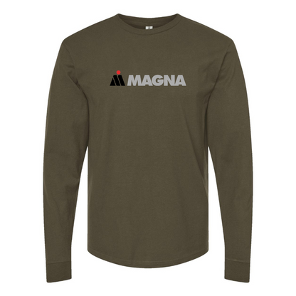 Men's Magna Steyr Logo Cotton Long Sleeve T-Shirt