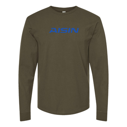 Men's Aisin Logo Cotton Long Sleeve T-Shirt