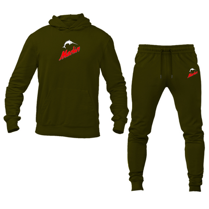Men's Marlin Logo Hoodie Joggers Set