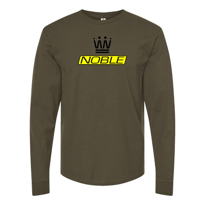 Men's Noble Logo Cotton Long Sleeve T-Shirt