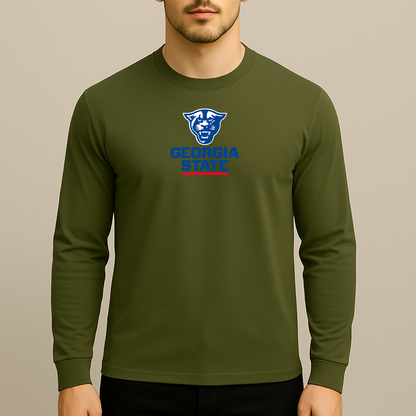 Men's Georgia State Panthers Logo Long Sleeve T-Shirt