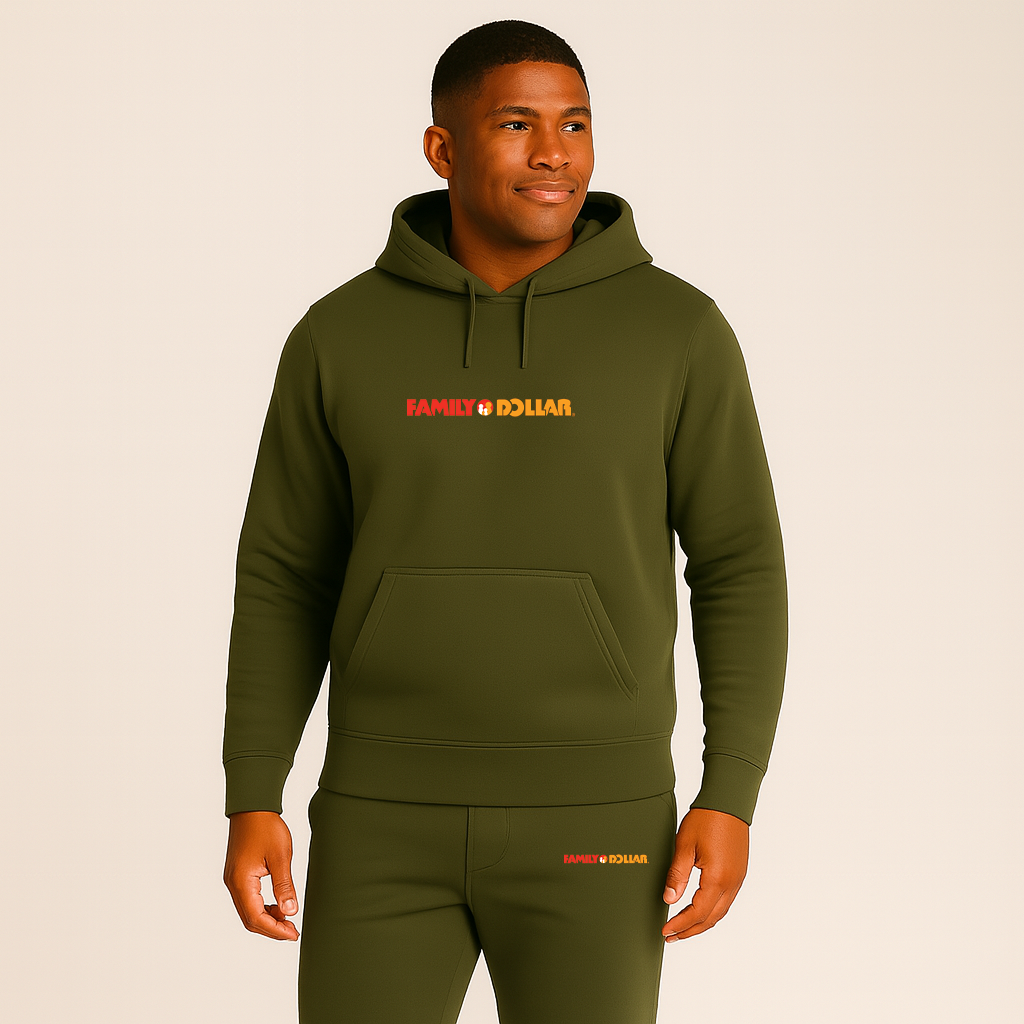 Men's Family Dollar Logo Hoodie Joggers Set