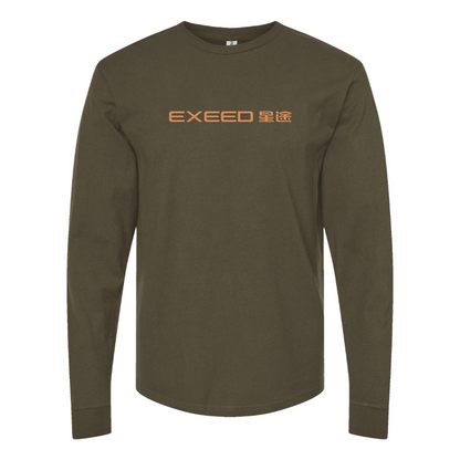 Men's Exeed Logo Cotton Long Sleeve T-Shirt