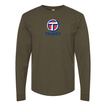 Men's Talbot Logo Cotton Long Sleeve T-Shirt