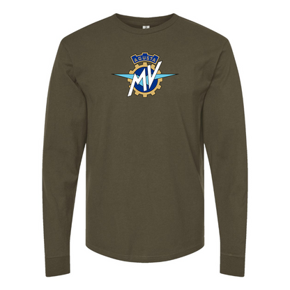 Men's MV Agusta Logo Cotton Long Sleeve T-Shirt