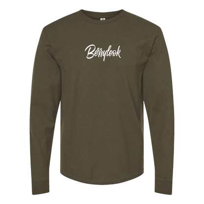 Men's Berrylook  Logo Cotton Long Sleeve T-Shirt