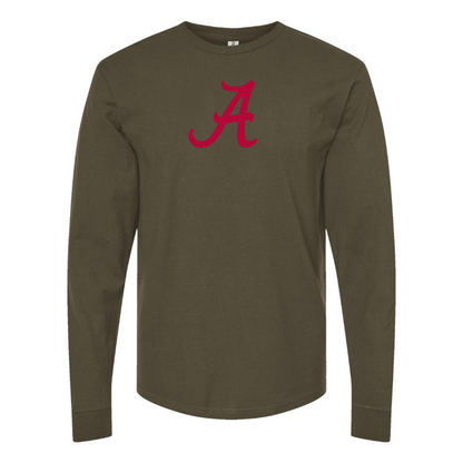 Men's Alabama Crimson Tide Logo Cotton Long Sleeve T-Shirt
