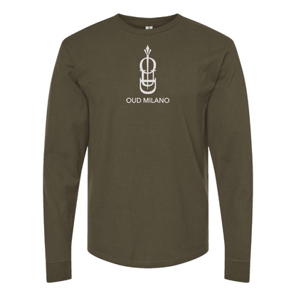 Men's Oud Milano Logo Cotton Long Sleeve T-Shirt