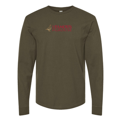 Men's Famous Grouse Logo Cotton Long Sleeve T-Shirt