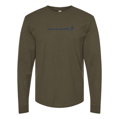 Men's  Lockheed Martin  Logo Cotton Long Sleeve T-Shirt