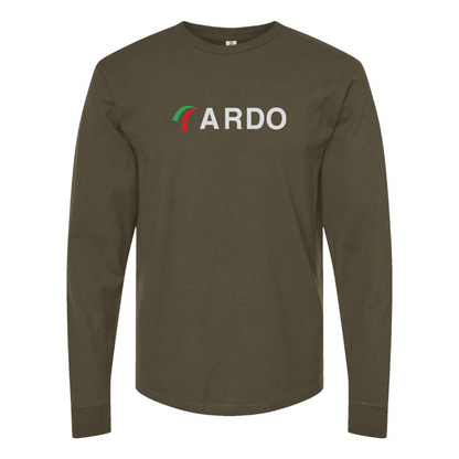 Men's Ardo Logo Cotton Long Sleeve T-Shirt