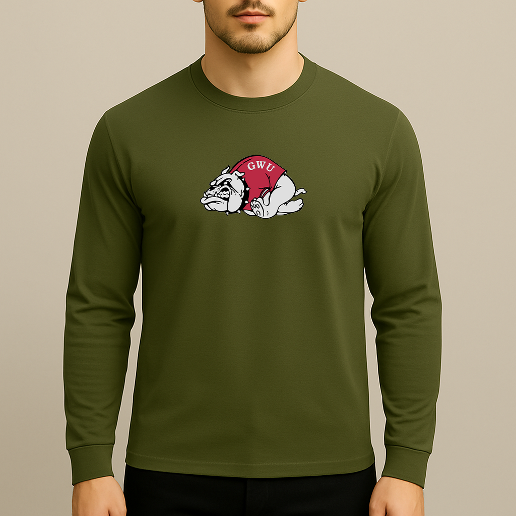 Men's Gardner Webb Bulldogs Logo Long Sleeve T-Shirt