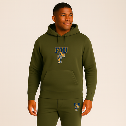 Men's FIU Panthers Logo Hoodie Joggers Set