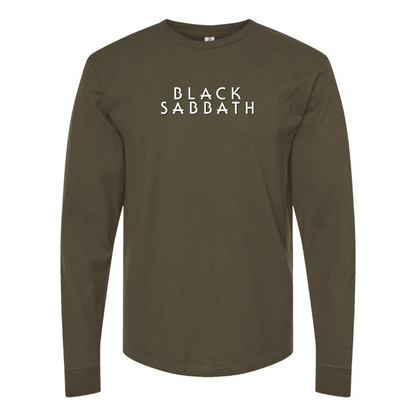 Men's Black Sabbath Logo Cotton Long Sleeve T-Shirt
