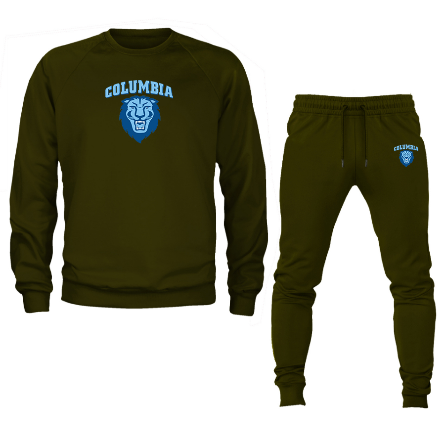 Men's   Columbia Lions Crewneck Sweatshirt Joggers Suit