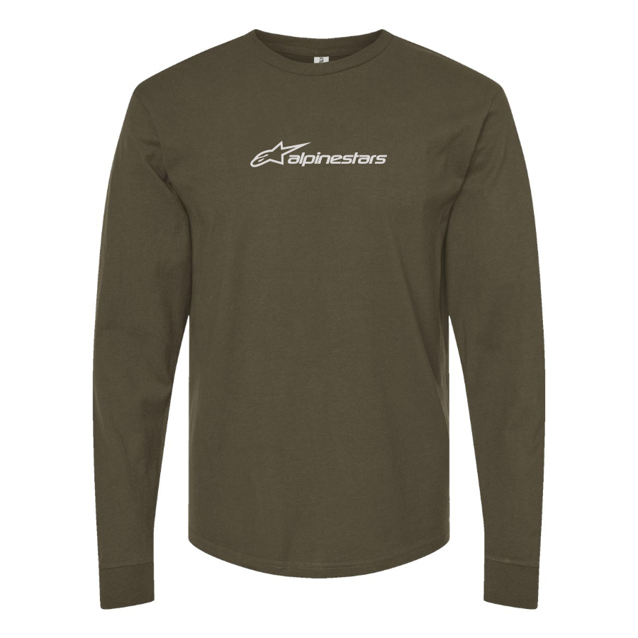 Men's Alpinestars Logo Cotton Long Sleeve T-Shirt