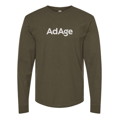 Men's AdAge Logo Cotton Long Sleeve T-Shirt