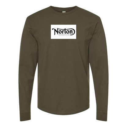 Men's Norton Logo Cotton Long Sleeve T-Shirt