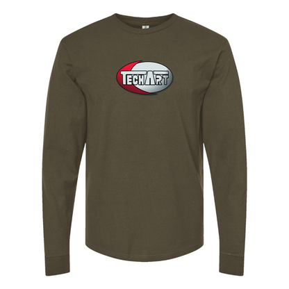 Men's TechArt Logo Cotton Long Sleeve T-Shirt